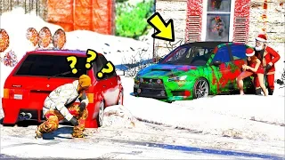 РЕАЛЬНЫЕ ПАЦАНЫ В GTA 5 - УГНАЛ ТАЧКУ У ДЕДА МОРОЗА И СНЕГУРОЧКИ! ЧЕМ ОНИ ЗАНИМАЮТСЯ ТАМ? ⚡ ГАРВИН