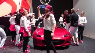 Mazda dance at Geneva Palexpo Motor Show 2015