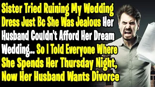 Jealous Sister Tried Running My Wedding Dress Just Bc Her Fiance Couldn't Afford Her Dream Wedding