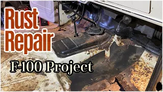 Rusty Floor Pan Replacement:  F100 Ford Project