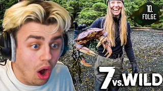 Die ERSTEN TIERE wurden GEFANGEN und GEGESSEN bei 7vsWild! I Folge 10 I Papaplatte Reaction