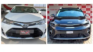 Kia Stonic Vs Toyota Corolla X grande | comparison | which is better