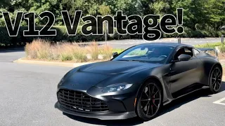 The 2023 Aston Martin V12 Vantage Coupe! The Best Sounding Car Ever? Walk Around And Drive!