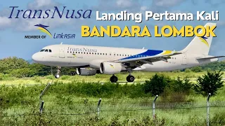 Nonton Pesawat TransNusa Landing & Take off di Bandara Lombok 2024