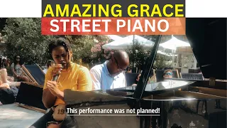 THIS WAS NOT PLANNED!! 😮 AMAZING GRACE || PUBLIC PIANO