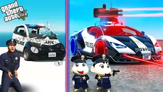 GTA 5 : Franklin Got Worst Police Car And Shinchan Got The Best Police Car in GTA 5 ! (GTA 5 mods)