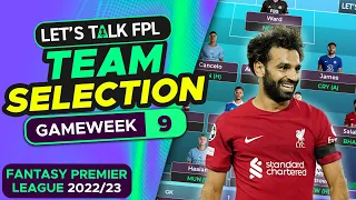 FPL TEAM SELECTION GAMEWEEK 9 | WILDCARD ACTIVE | FANTASY PREMIER LEAGUE 2022/23 TIPS