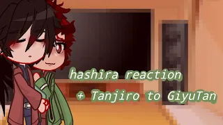 hashira reaction (- Gyomei) + Tanjiro to GiyuTan// [Rus/Eng]