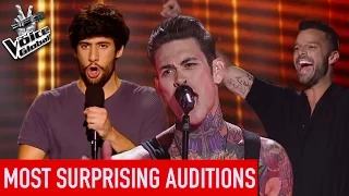 The Voice | TOP 5 MOST SURPRISING Blind Auditions [PART 2]