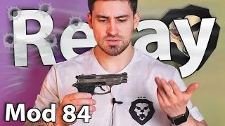 Охолощенный пистолет Retay Mod 84 (Beretta 84, Никель) видео обзор