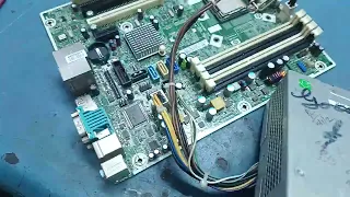 how to repair not powering on hp Compaq 8100 elite desktop motherboard