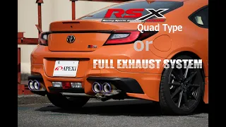 TOYOTA GR86 (6MT専用) APEXi Full Exhaustsystem or RS-X Quad type