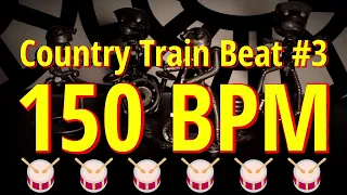 150 BPM - Country Train Beat #3 - 4/4 #DrumBeat - #DrumTrack - #CountryBeat 🥁🎸🎹🤘