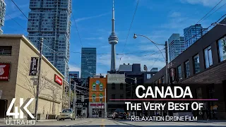 【4K】½ HOUR DRONE FILM: «The Beauty of Canada 2021» 🔥🔥🔥 Ultra HD 🎵 Chillout Music (Ambient TV)