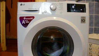 LG 6 motion Direct Drive washing machine spin 1400 rpm