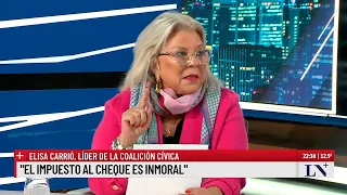 Carrió denuncia una maniobra de Menem para eludir la votación en particular