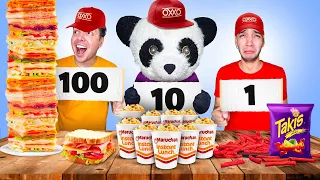 COMIENDO 100 CAPAS DE COMIDA DEL OXXO CON YOLO AVENTURAS !!