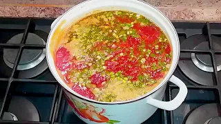 Деревенский СВЕКОЛЬНИК , Бабушка мной бы гордилась ! . Вкусный, сытный Горячий ОБЕД.