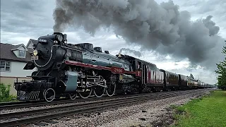 Canadian Pacific 2816 west at Roselle, Illinois on May 9, 2024