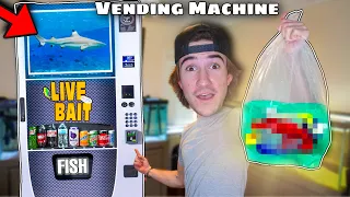 BUYING LIVE FISH FROM VENDING MACHINE... DO NOT PRESS!