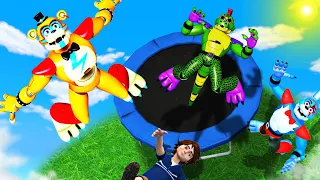 FNAF Security Breach: Trampoline Fails Epic Ragdolls Fall/Fails [GMOD] Part. 26