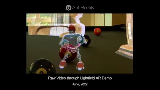 Ant Reality's Wide FoV Lightfield display AR demo