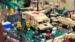 Giant Lego Zombie Outbreak MOC: Military Base Attack