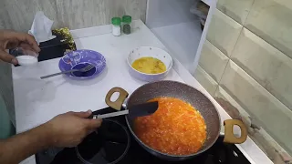 Яичница по Царски. Рецепт. Быстро и вкусно яичница с помидорами
