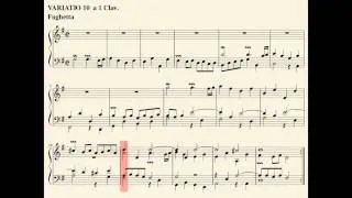 10 Goldberg Variations (J.S. Bach) complete with score. Kimiko Ishizaka, piano.