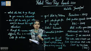 Nobel Peace Prize Speech 2014 - Malala Yousafzai | Anju Susan Kurian | Dept. of English