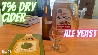 Hard Cider made with Martinelli's Apple Juice + Nottingham Ale Yeast