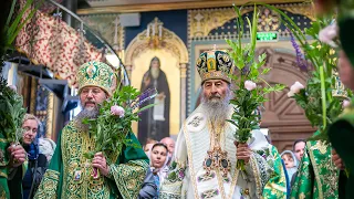 У день Святої Трійці Предстоятель звершив богослужіння у Києво-Печерській Лаврі