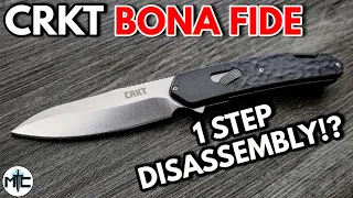 CRKT Bona Fide Field Strip Folding Knife - Overview and Review