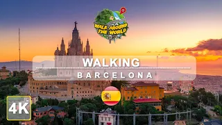 Walking in BARCELONA  / Spain 🇪🇸 - Port, Ramblas to Sagrada Familia - 4K (UHD)