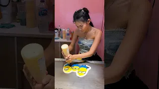 Amazing Thai Lady! Cartoon Pancake Master