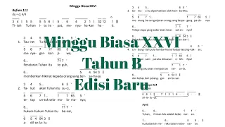 Mazmur Tanggapan (Mzm 19~Reff 111) dan Alleluya (954) MINGGU BIASA 26 Tahun B | Edisi Baru