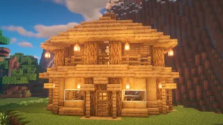 Minecraft: How To Build a Round Starter House Easily | Building Tutorial