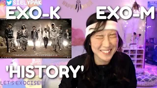 EXO-K & EXO-M 'History' MV (Korean & Chinese Ver.) REACTION | EXO-CISE WITH ME! (Day 3)