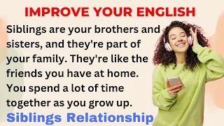 Siblings Relationship | Improve your English | Level 1 | Vocabulary Booster with New Verbs