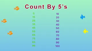 Count By 5's | Skip Counting by 5 Song YouTube | Golden Kids Learning