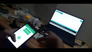 exploring arduino smartphone control with the HM-10 BLUETOOTH SENSOR