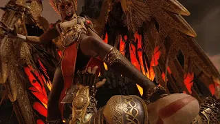 Kratos gets stepped on by a Valkyrie!