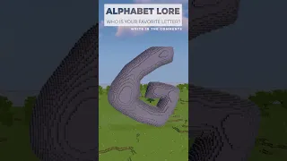 ALPHABET LORE Letter G BUILD CHALLENGE in Minecraft
