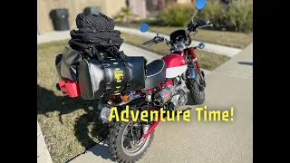 ADV Honda Monkey - Setup and  Motocamping - Wolfman Luggage