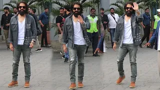 KGF Chapter 2 Rocky Bhai AKA Yash Grand Entry In Mumbai With High Security For KGF 2 Promotion