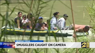 Smugglers caught on camera
