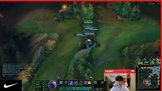 Faker shotcalling an early game invade