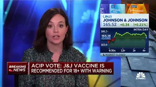 Advisory committee recommends resuming J&J vaccine, but with warning