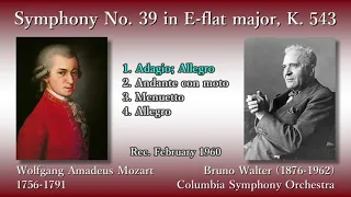 Mozart: Symphony No. 39, Walter & ColumbiaSO (1960) モーツァルト 交響曲第39番 ワルター