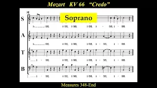 Mozart - KV66 - 3 Credo Part 4 of 4 - Dominicus Mass - Soprano